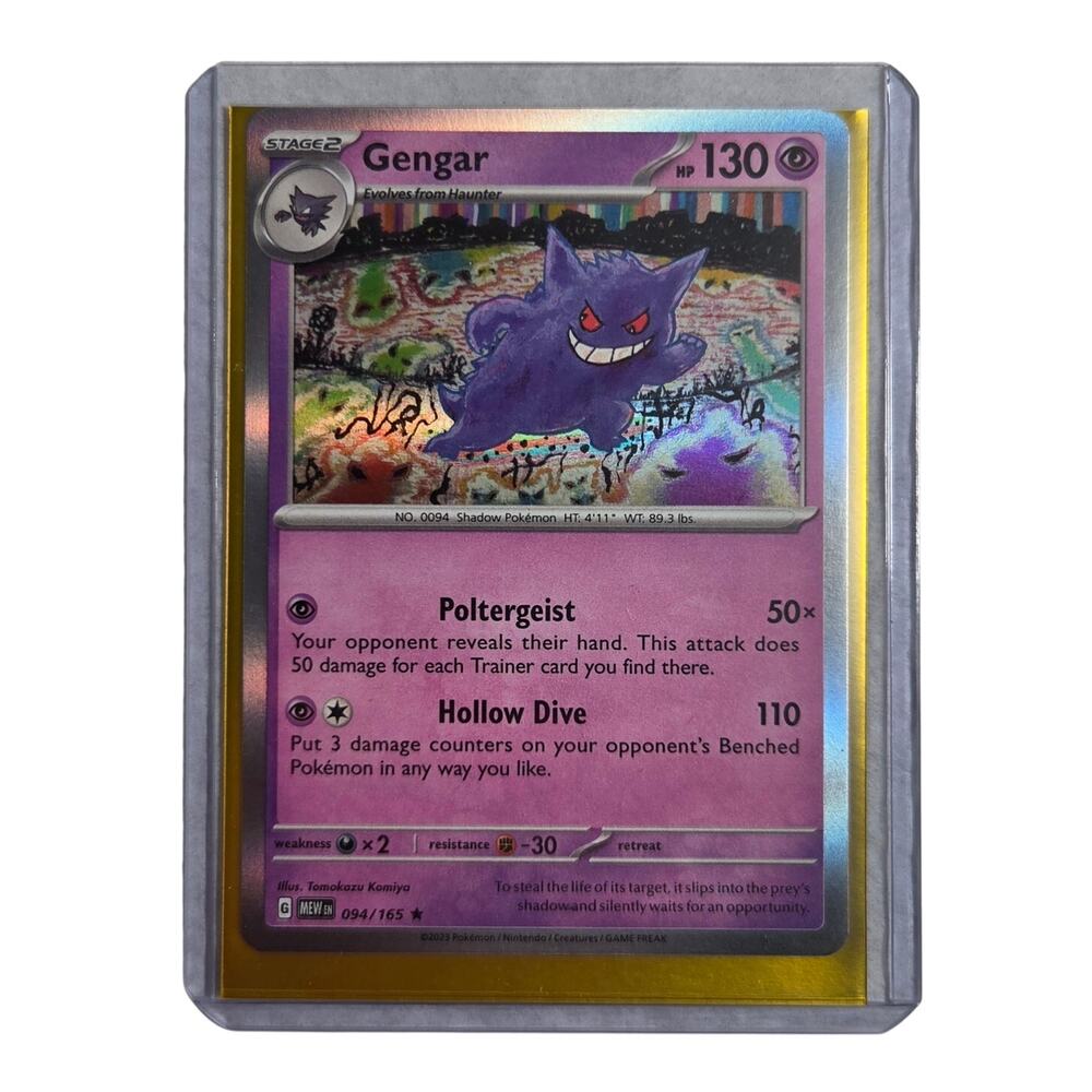 Gengar Holo Rare TCG Scarlet & Violet 151 MEW en 094/165 2023 In Top Loader NM